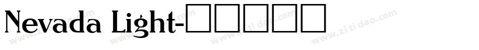 Nevada Light字体转换